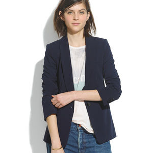 Madewell Duskfall blazer in deep navy